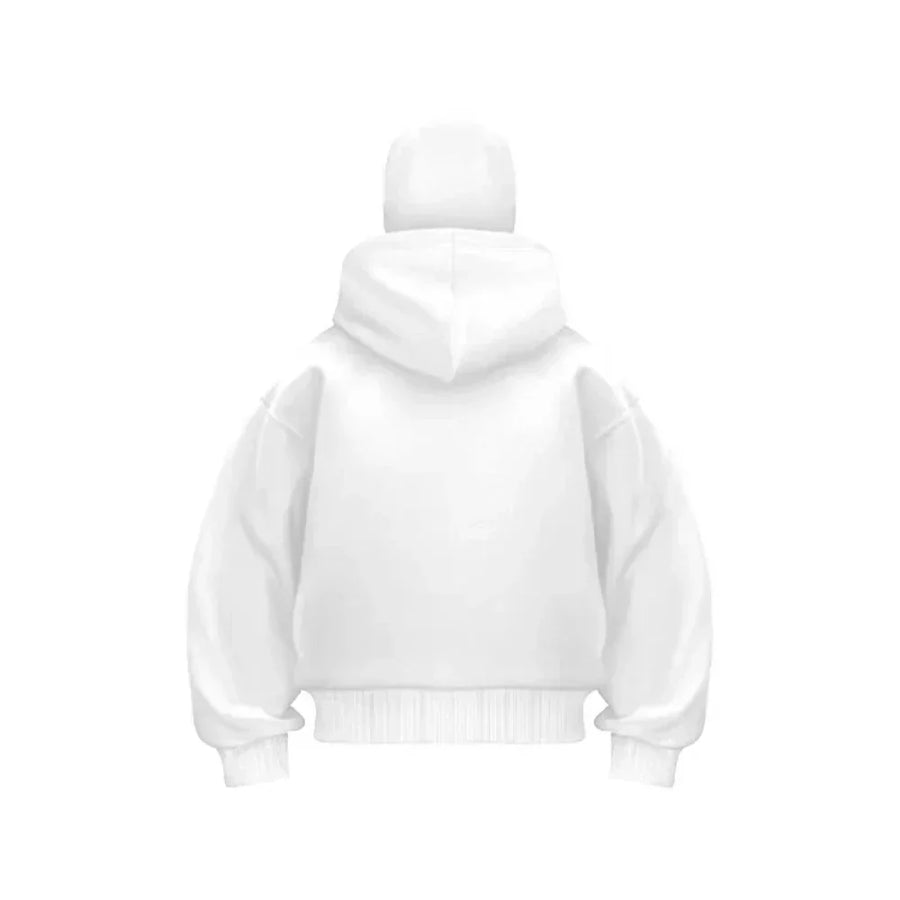 Alwanova Y2K Double-Hat Zip Hoodie