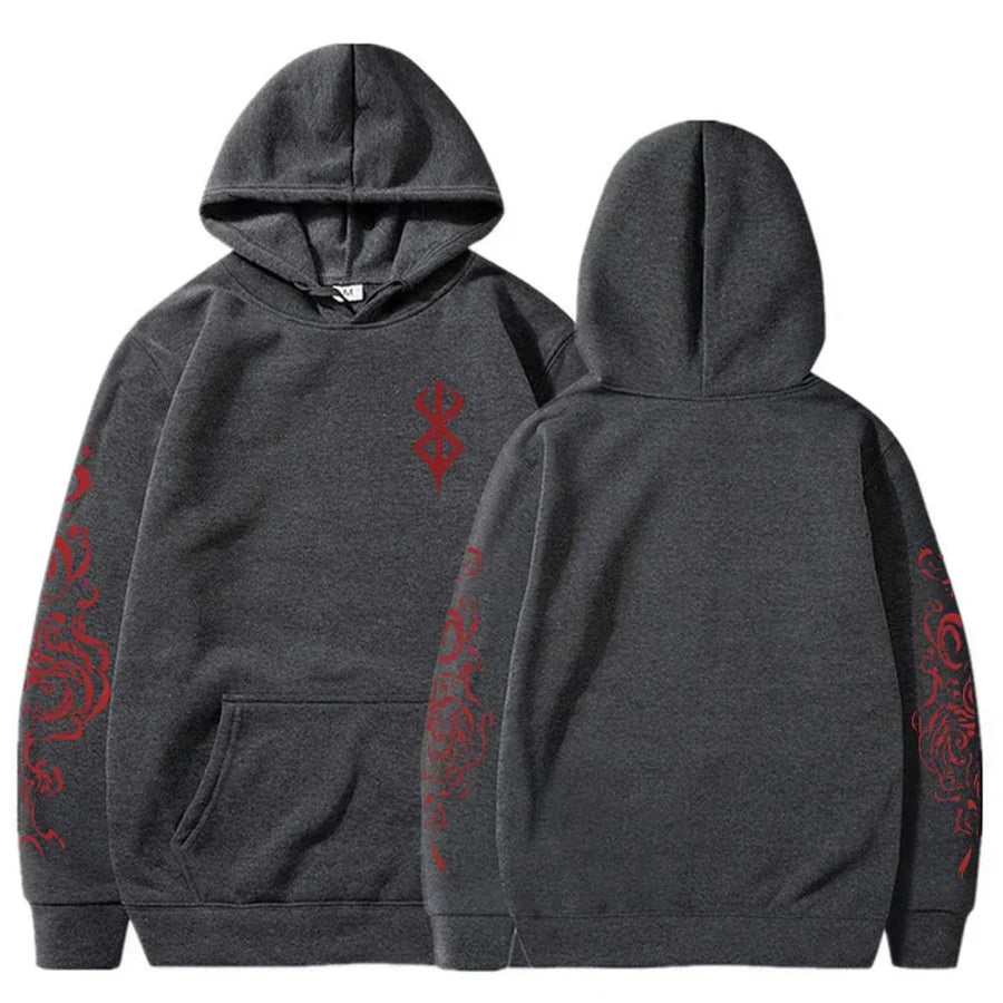 Berserk Acid Print Oversized Hoodie - WICHUW LTD