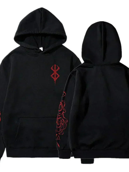 Berserk Acid Print Oversized Hoodie - WICHUW LTD