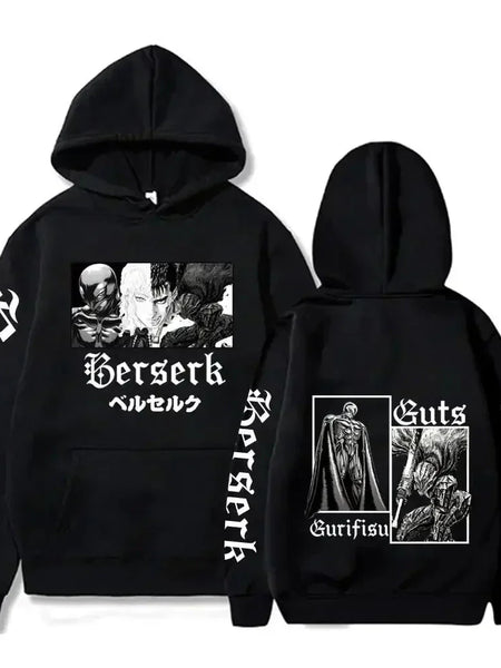 Berserk Guts Graphic Hoodie - WICHUW LTD
