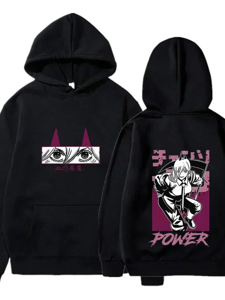 Chainsaw Man Power Oversized Hoodie - WICHUW LTD