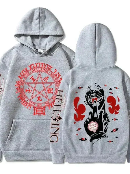 Hellsing Manga Print Hoodie - WICHUW LTD