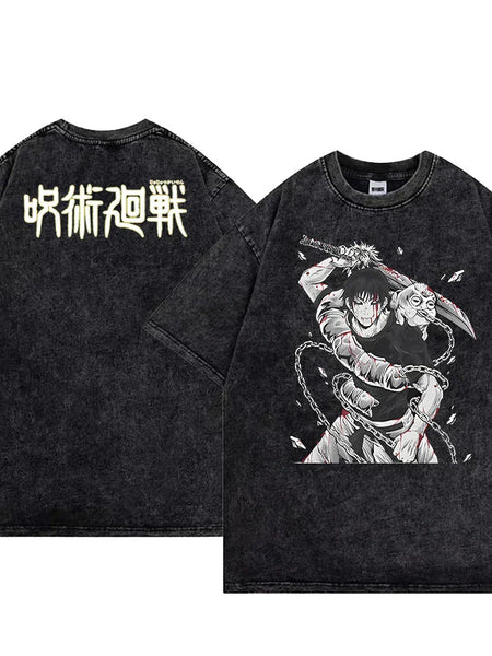 Jujutsu Kaisen Washed T-shirt - Wichuw