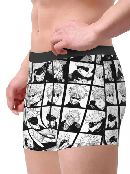 Sexy Boxer Gojo Satoru Collage Underwear - Wichuw