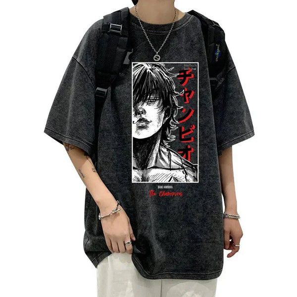 Vintage Anime Print T-Shirt - Wichuw